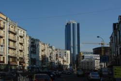 widok z ulicy Chreszczatyk